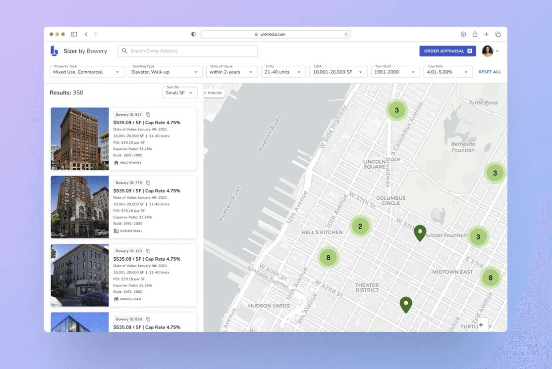 Bowery Valuations: A client portal for property data