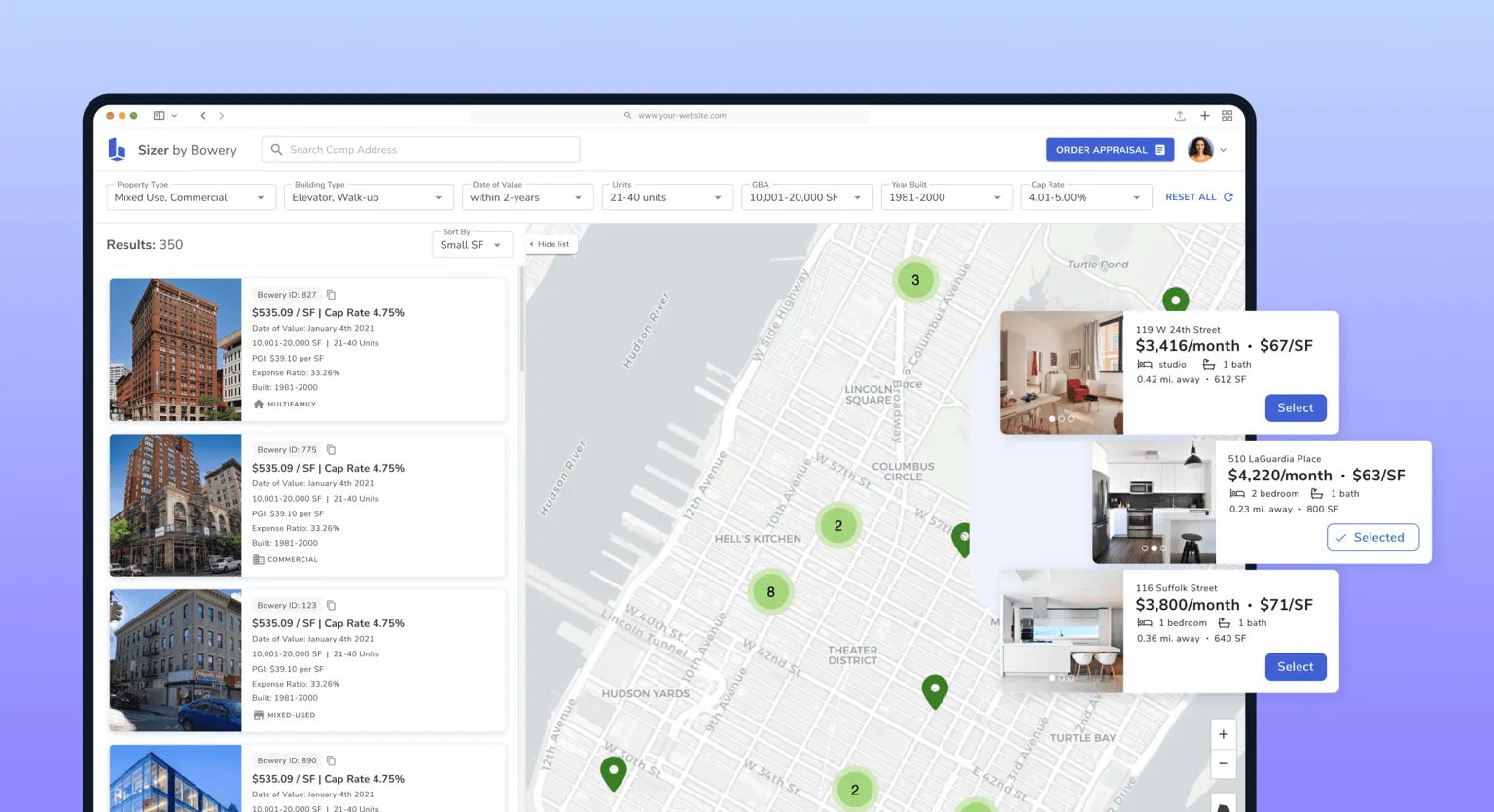 Bowery Valuations: A client portal for property data